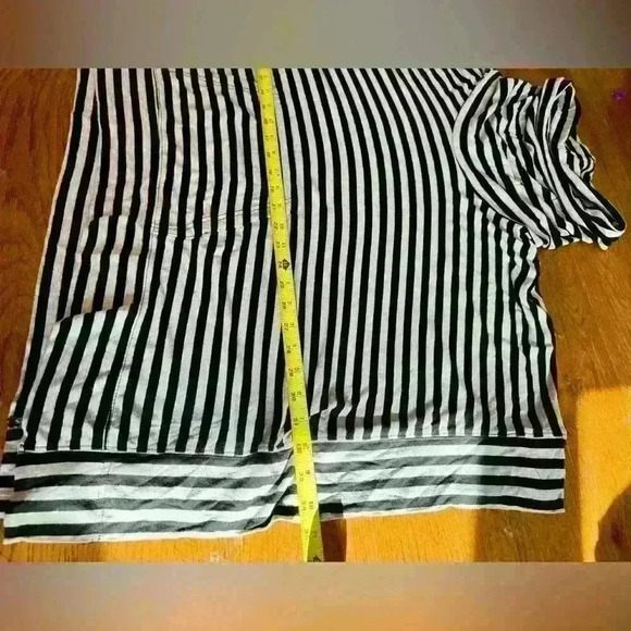 Andrea Jovine women’s pullover cowl neck cardigan baggy stripes size Medium - Picture 8 of 11